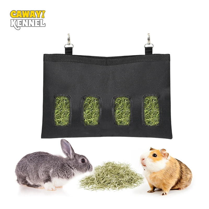 Borsa per fieno per animali domestici Oxford borsa per l\'alimentazione di maialini d\'india per criceti di grande capacità borsa per la conservazione