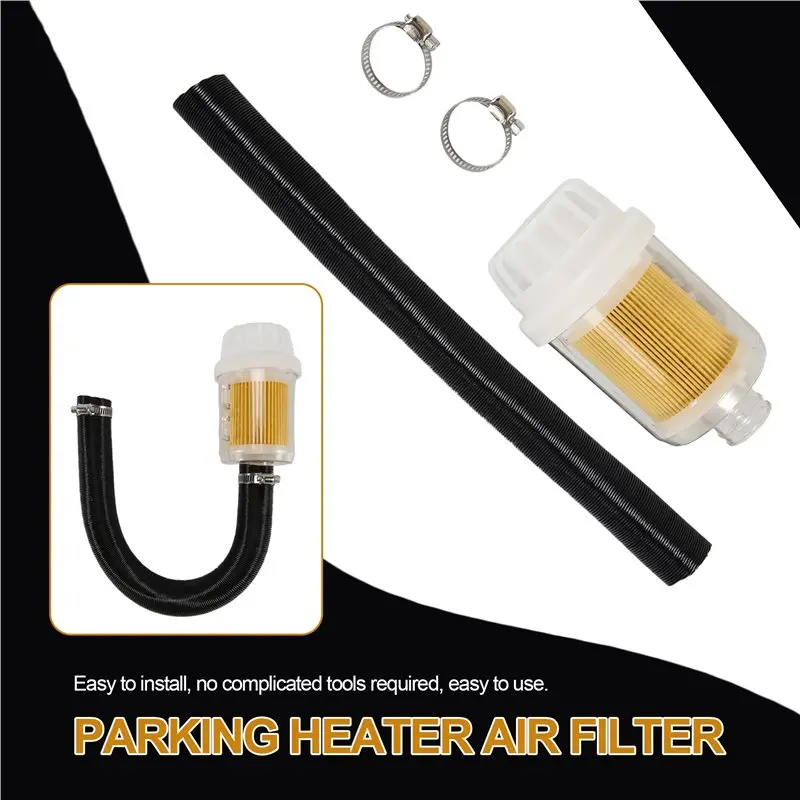 Reliable-Air Heater Duct Pipe Parking Heater Yellow Air Intake Filter For Webasto Dometic Eberspacher