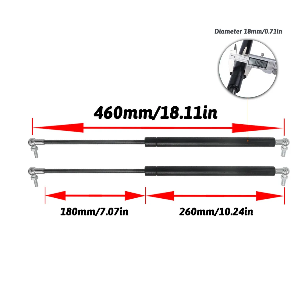 Gas Struts Lift Supports for Ford Mondeo 2013-2020 Hatchback Heavy Duty Tailgate Trunk Replacement 550N Anti-Rust