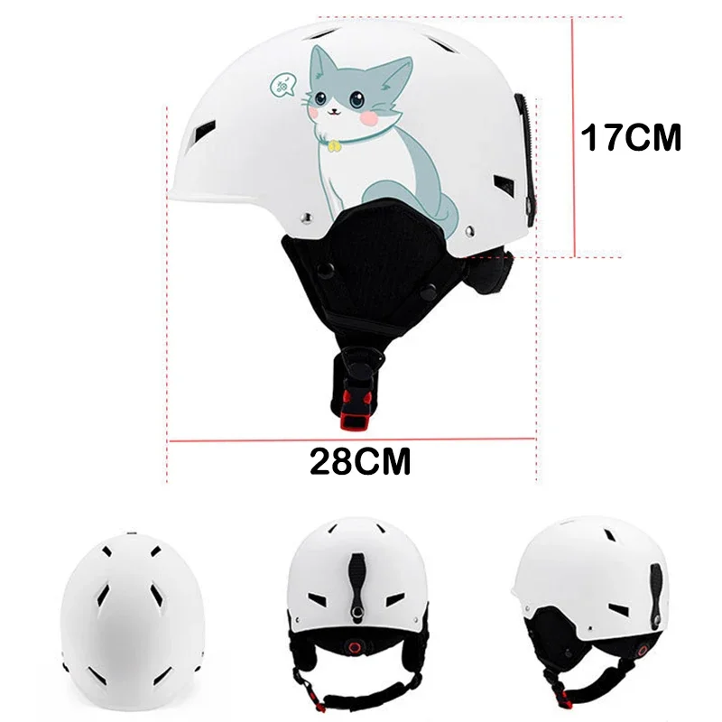 New Skiing Helmet Women Men Professional Snowboard Helmet Winter Snow Ice Skating Children Outdoor Sport Safety Warm Snow Helmet