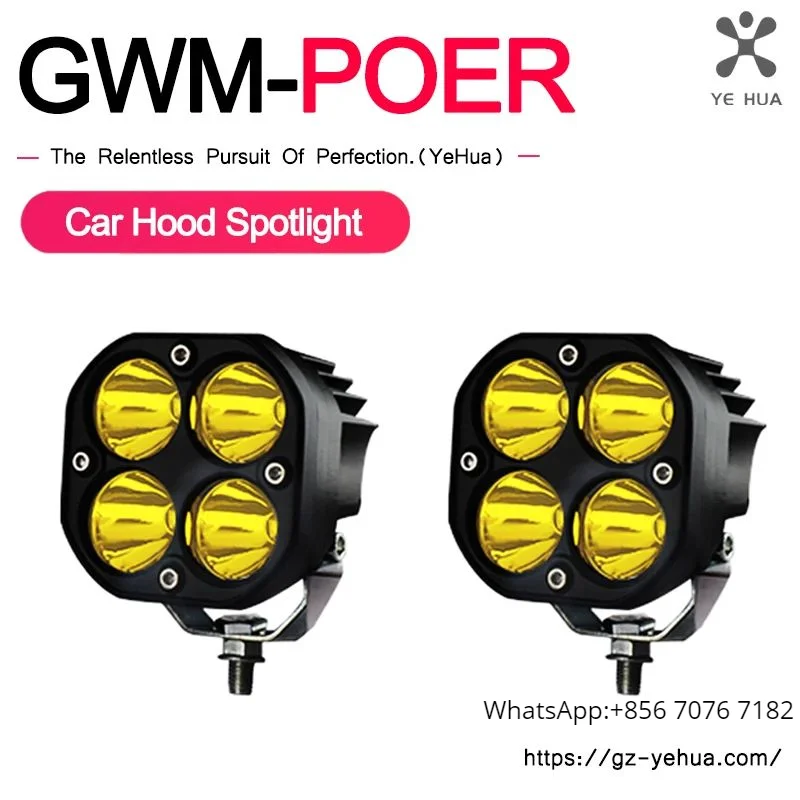 

Great Wall Poer Gwm Poer 2019-2023 Car Engine Hood A-pillar Led Work Light Bar Spotlight Fog Lamp Mount Bracket