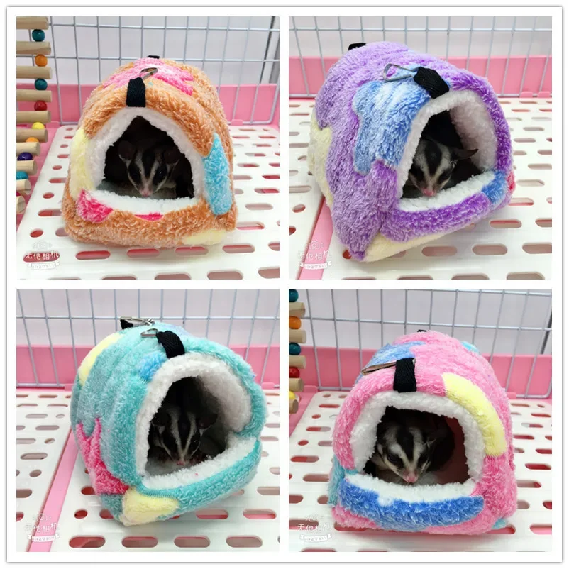 

NEW Hamster House Winter Warm Soft Beds Small Animal Nest for Squirrel Nest Guinea Pig House Rodent Hedgehog Bed