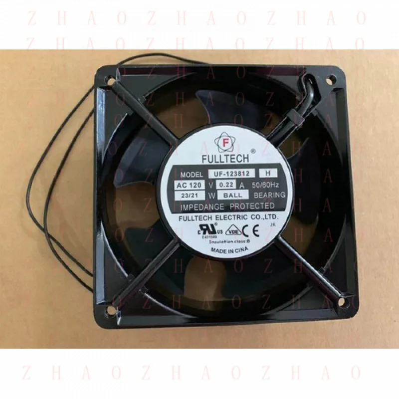 L+ 1pcs for FULLTECH COOLING Fan UF-123812 H AC120V 0.22A 120*120*38mm 23/21W