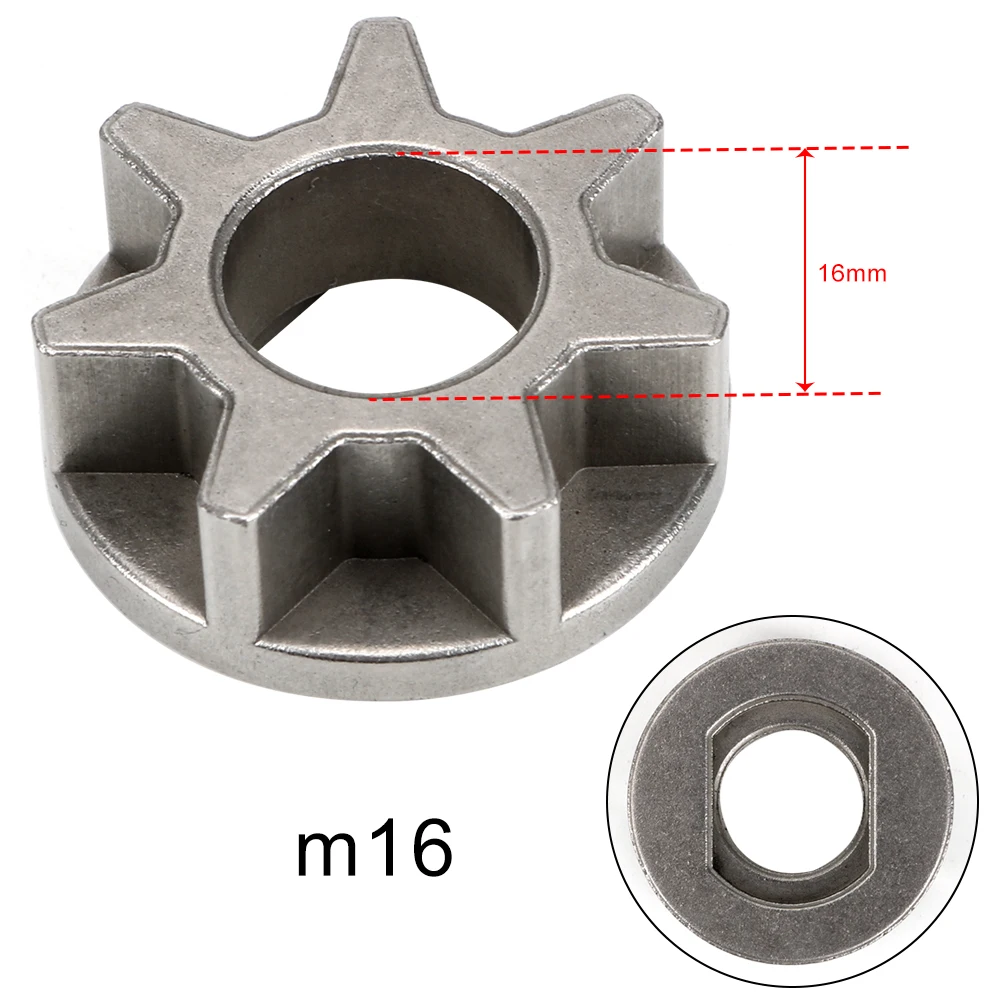 M10/M14/M16 Power Tool Accessories Replacement Gear For 11.5/16/18 inch Various Chainsaw Gear Bracket