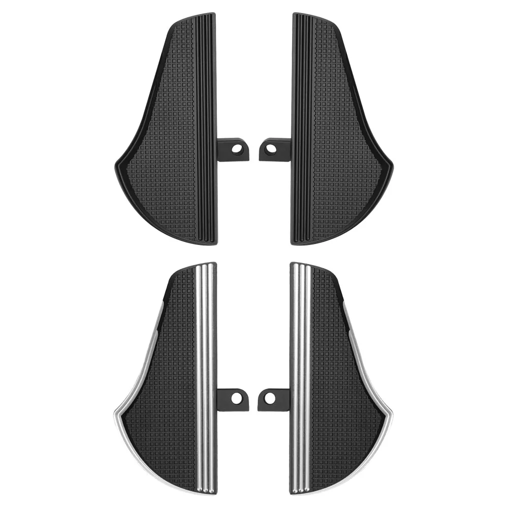 

Motorcycle Aluminum Rear Footrest Foot Pads Plate Pedal 7.7*3.3*1.2 inch Fit for Harley All Models with Cuff Footpeg Bracket