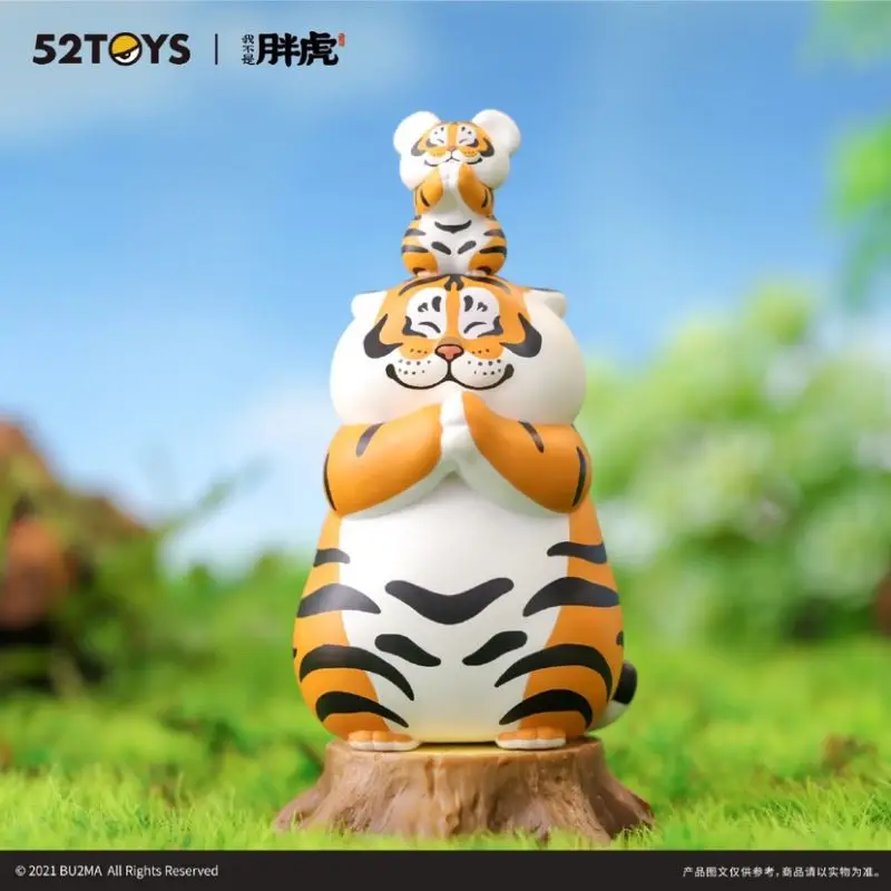 

Original Mistery Box Cute Fat Tiger with Baby Series Blind Box Toys Desktop Model Kawaii Surprise Bag Anime Figure Girls Gift