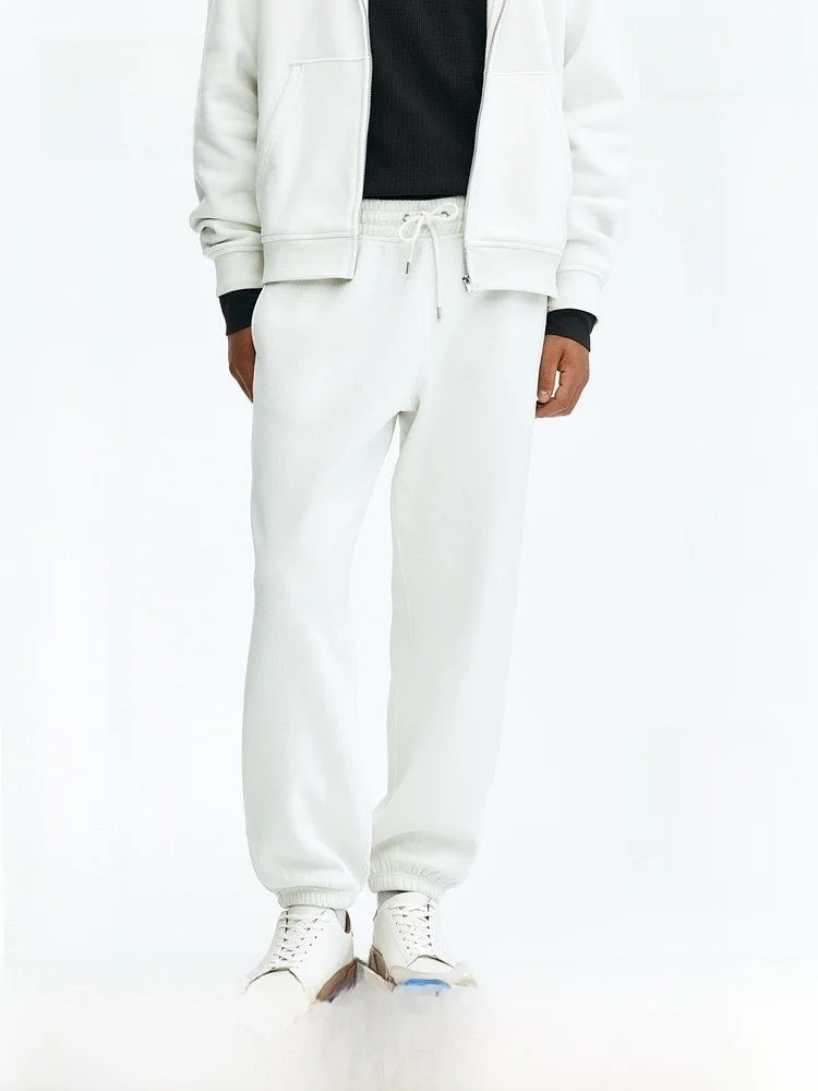 

H&M Men's Loose Fit Sweatpants Spring New Arrival Casual Cotton Polyester Blend Comfortable Loose Leggings for Daily Wear