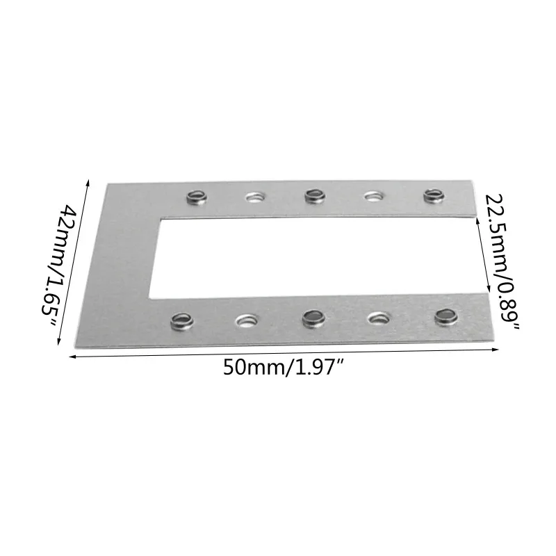 50/100 Pcs Stainless Steel U-shaped PV Lightning Protection Double-thorn Gasket Grounding Plate Medium Voltage Conductive Plate