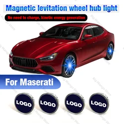 Hub Light Car Wheel Caps Light Center Cover Lighting Cap Floating Illumination LED auto  For Maserati Levante Ghibli