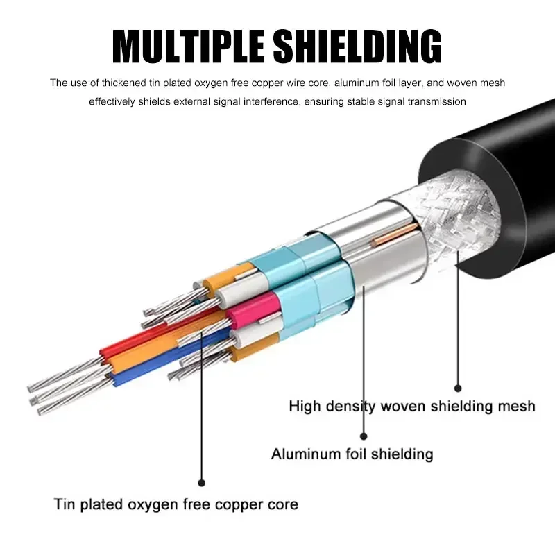 Elbow Gold-plated DB9 Data Cable 270/90 Degrees Com RS232 Serial Port Plug Connection Line 9Pin Male to Female Extension Cord