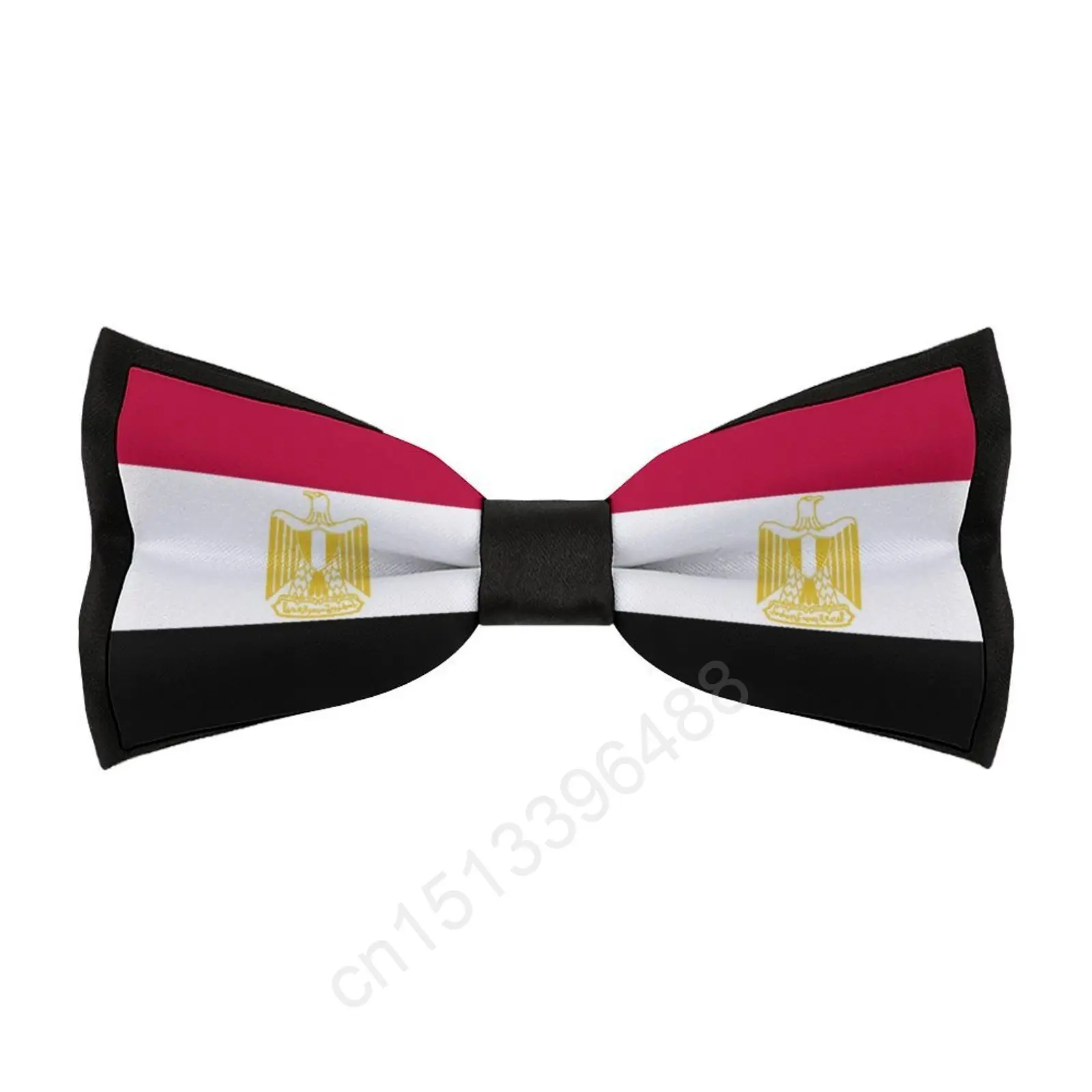 New Polyester Egypt Flag Bowtie for Men Fashion Casual Men's Bow Ties Cravat Neckwear For Wedding Party Suits Tie