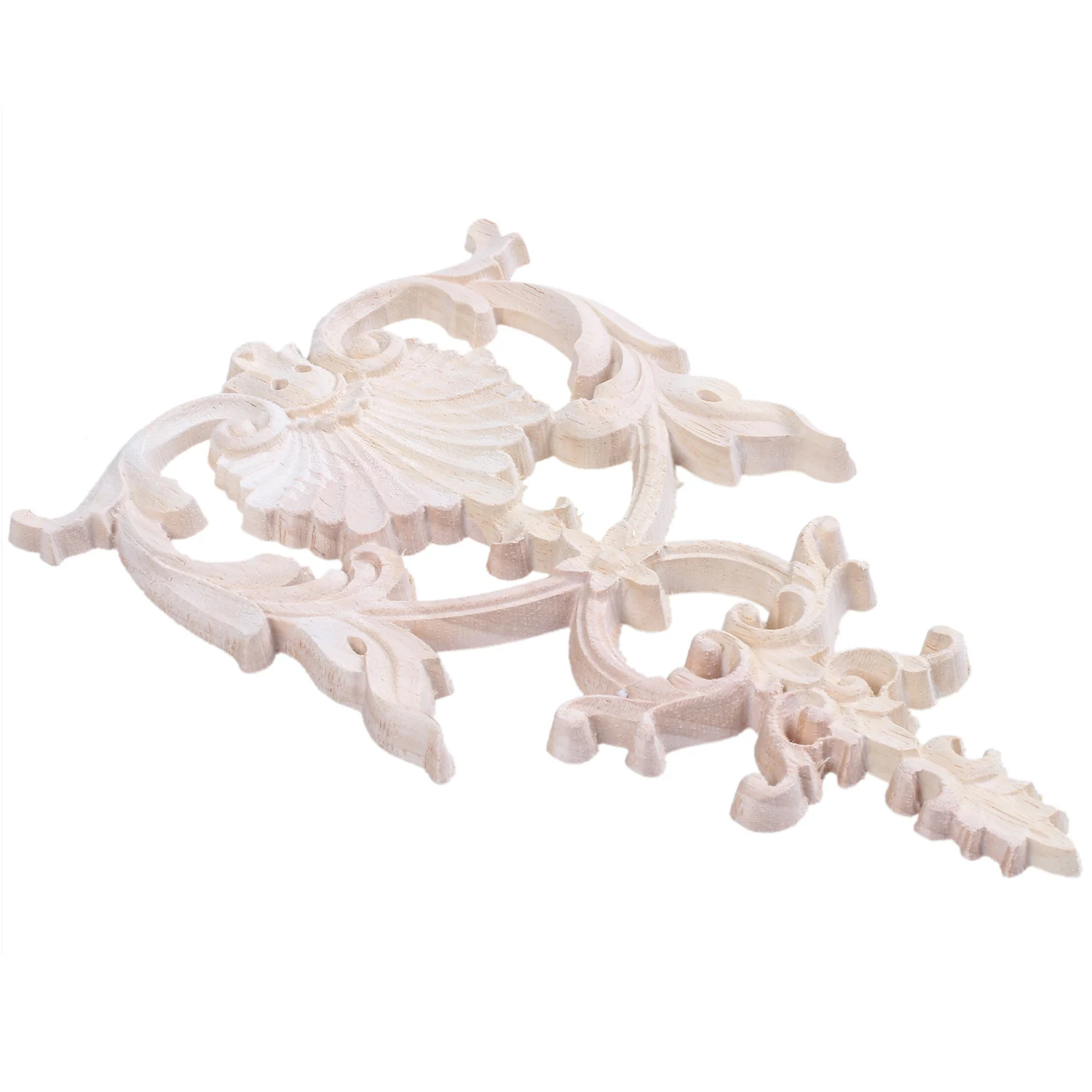 Borracha madeira esculpida Applique, Mobiliário Vintage, 1X