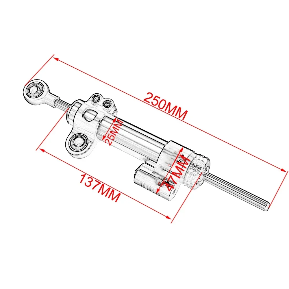 ل KTM DUKE 125 200 390 DUKE 390 2013 دراجة نارية الملحقات التوجيه المخمدات استقرار امتصاص الصدمات الاتجاه جبل قوس