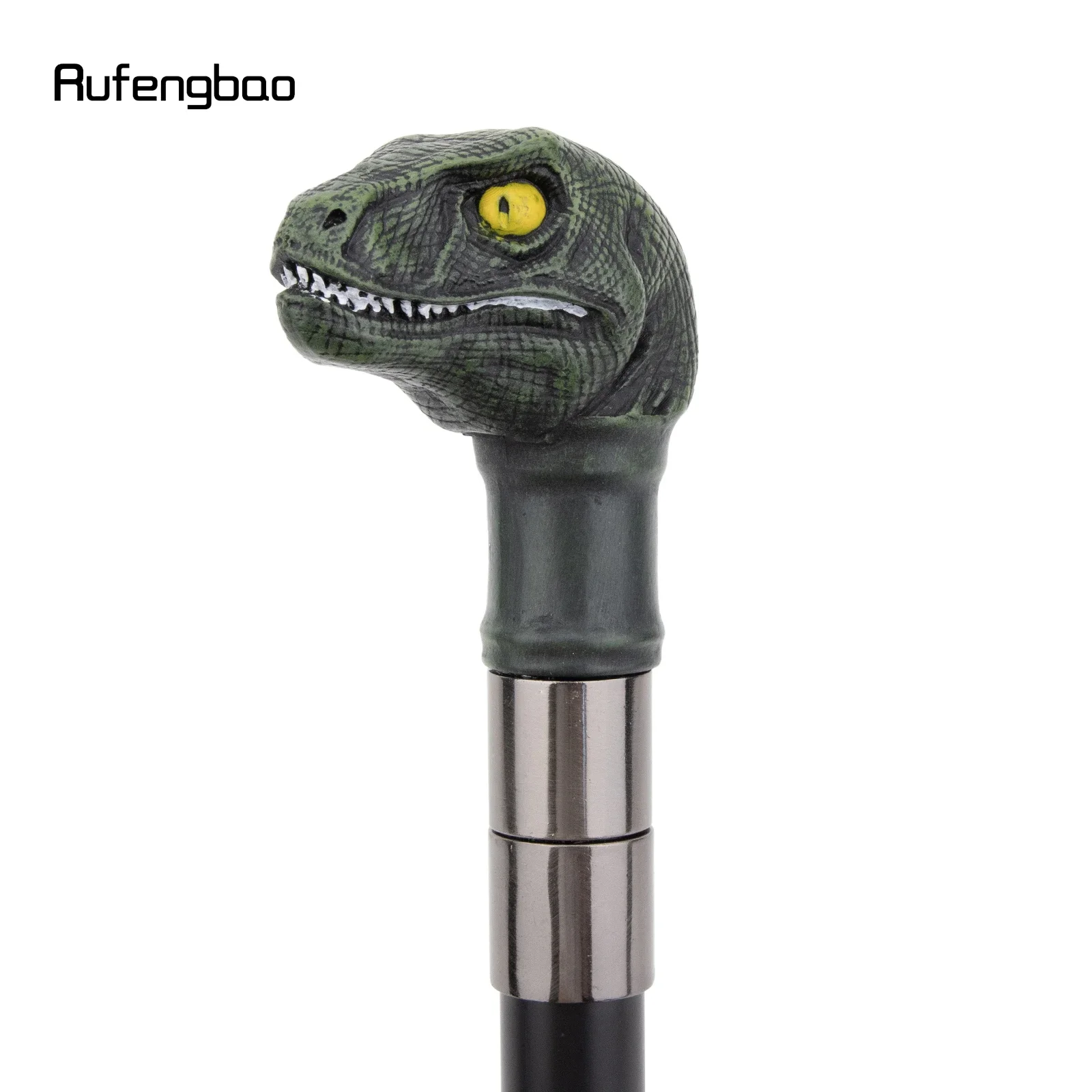 الأخضر الراتنج ديناصور عصا للمشي موضة الزخرفية الصلب عصا شهم أنيقة تأثيري قصب مقبض كروسيير 94 سنتيمتر