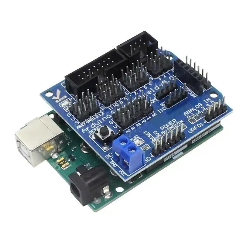 Placa de expansão do sensor Arduino UNO R3 Sensor Shield V5.0 módulo de expansão do sensor