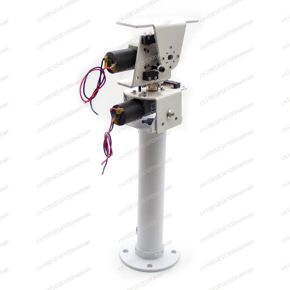 DIY DC Dual Axis Pan Tilt Solar Tracking and Monitoring Robot Heavy Load High Torque All Metal X Axis Y Axis Worm Gear Motor