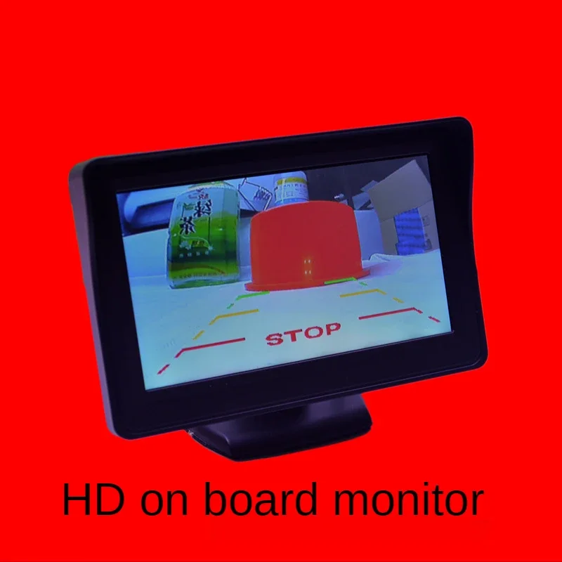 4.3 inch car monitor desktop high-definition display two-way AV input reversing image priority display