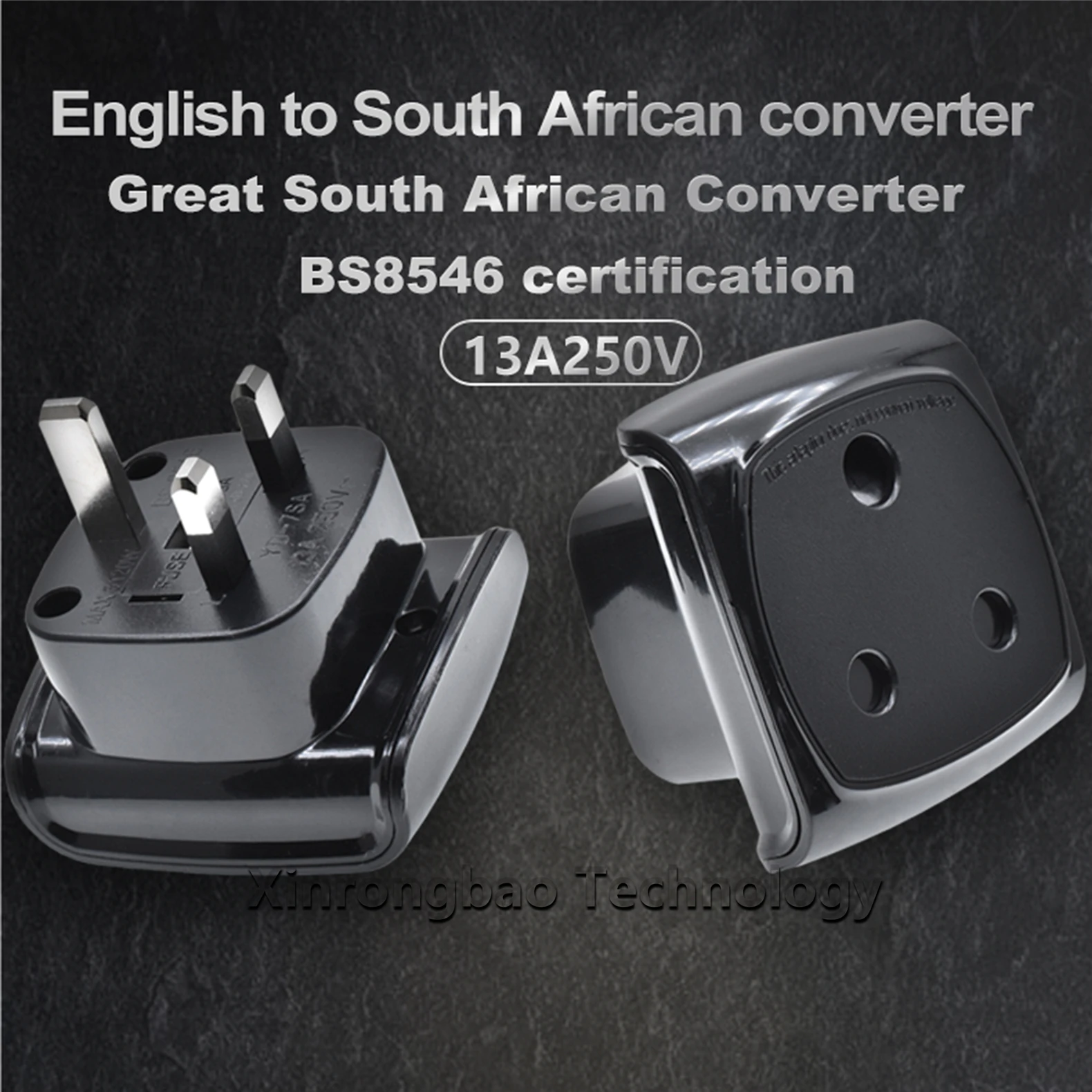 high quality Great South Africa to UK Gauge travel Plug adapter,South Africa to Europe AC power outlet converter,13A250V AC fuse