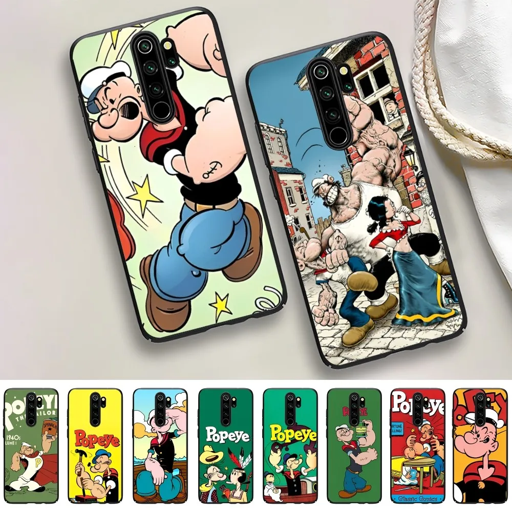 Cute Cartoon P-PopeyeS Mousepad For Redmi 5 6 7 8 9 10 plus pro 6 7 8 9 A GO K20 K30 K40 pro plus F3 Fundas