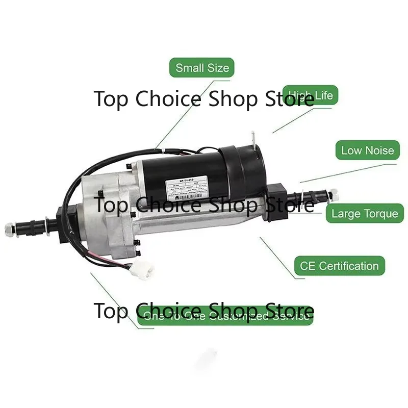 High Quality 24V 800W Electric Engine Motor Transaxle Rear Differential Axle Electric Transaxle for Trolley