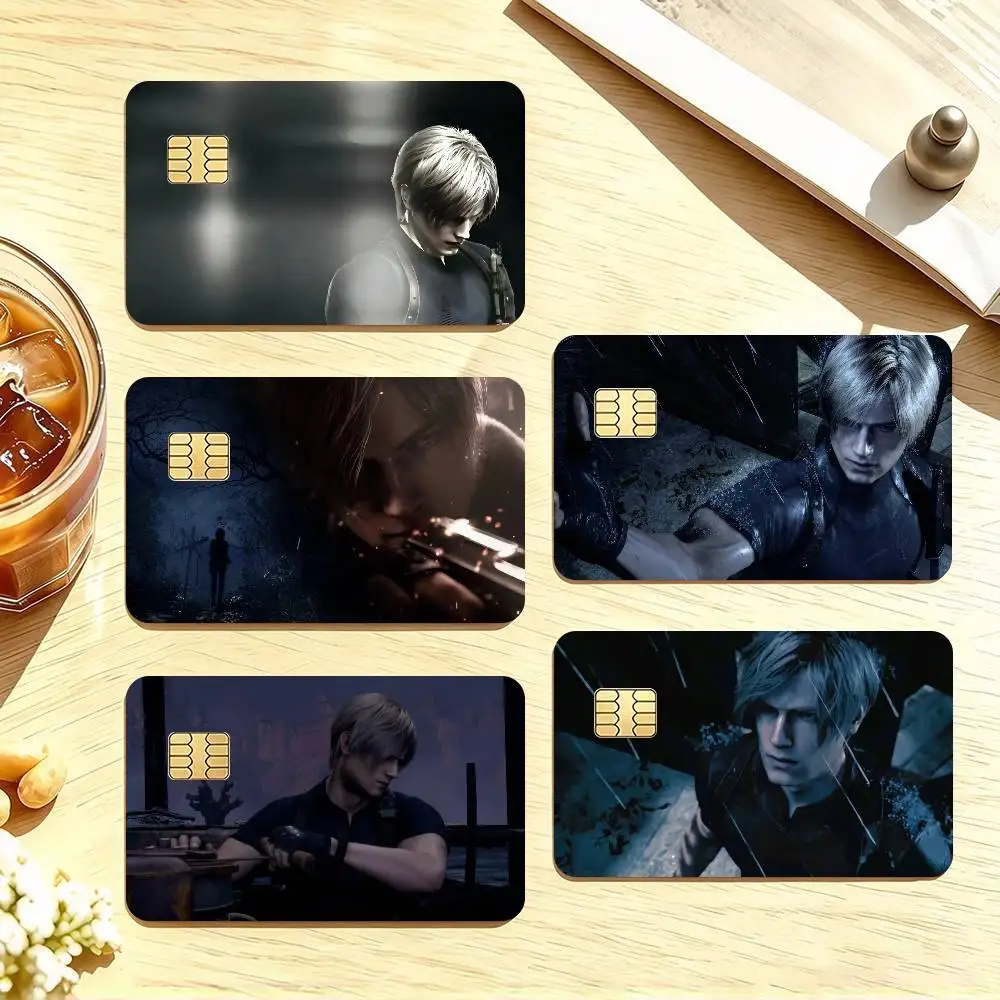 L-Leon handsome S Kennedy   Credit Card Public Transportation Cards Protective Sticker Waterproof Card Face Decoration