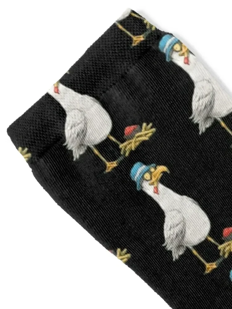 Seagull with fries Classic Socks new year retro shoes tennis Socks Woman Men's