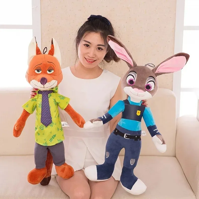

、HOTHOTSALE Disney Cartoon Anime Movie Zootopia Plush Toy Fox Nick Wilde Rabbit Judy Hopps Doll Soft Stuffed Animals Xmas Gifts