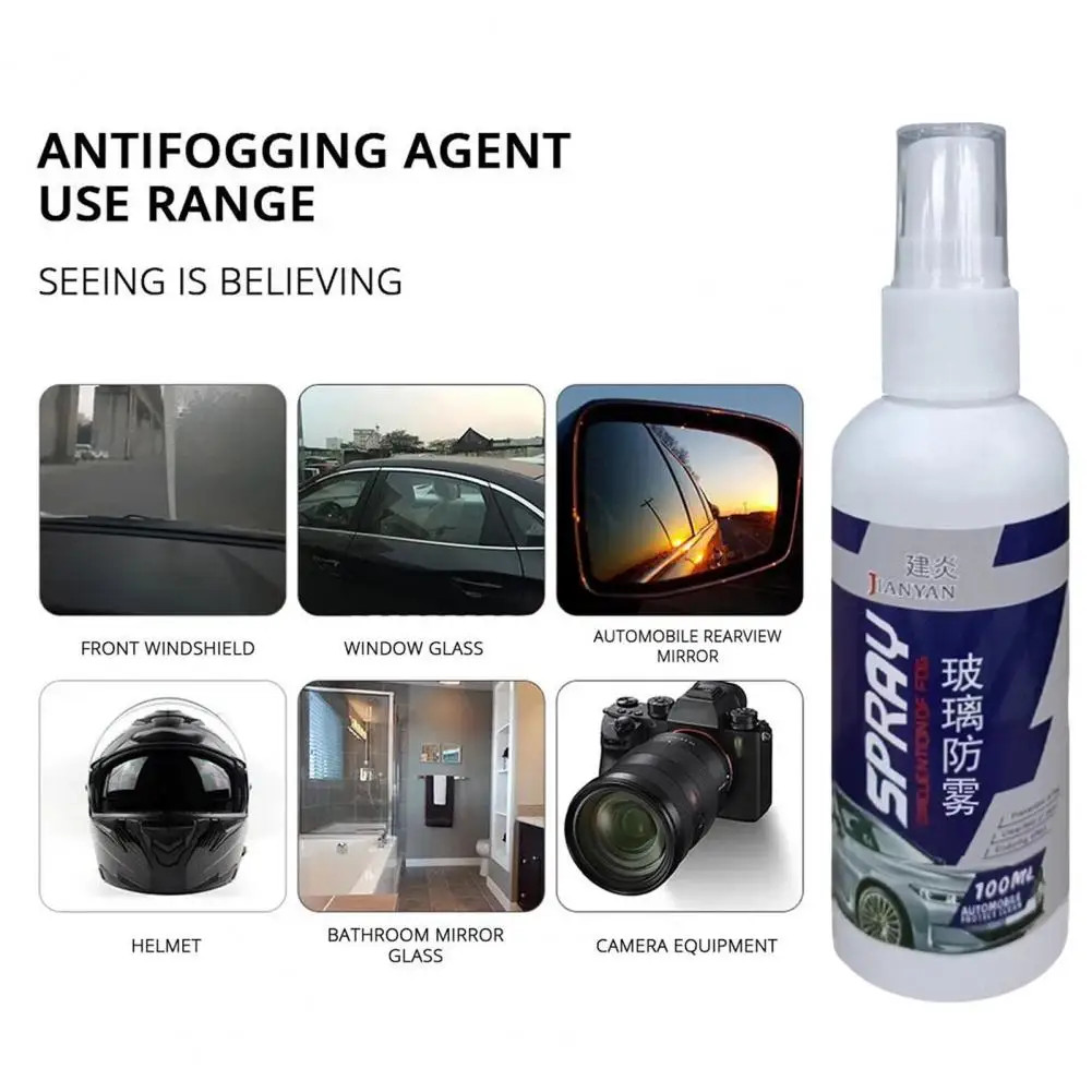 

Auto Windshield Anti-fog Spray Efficient Long-lasting Car Rainproof Anti-fog Spray for Windscreen Rearview Mirror Safe for Suvs