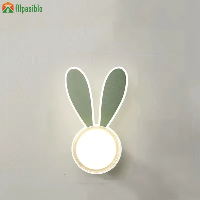 

Rabbit Led Wall Light Modern Desk Lamp for Children's Kid Room Light Bedside Christmas Gift Cute Wall Lamp Home Deco Luminaire