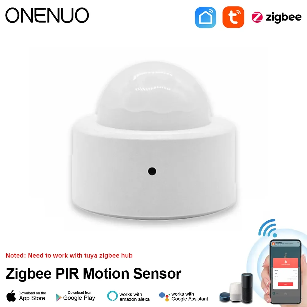 ONENUO-Mini détecteur de mouvement PIR intelligent, capteur infrarouge du corps humain, antivol, application Tuya, télécommande Smart Life, Tuya Zigbee