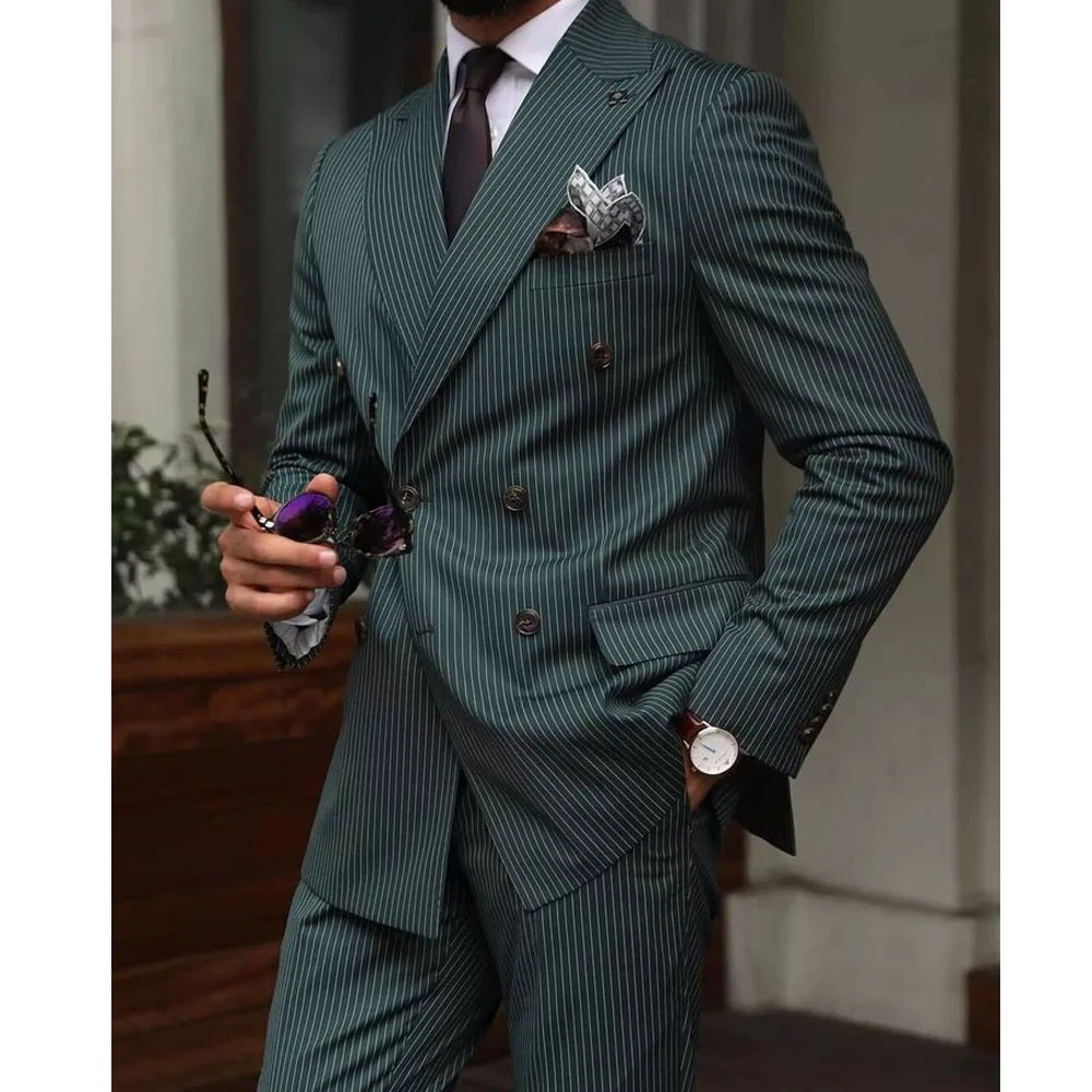 Terno masculino de duas peças negócios casual conjunto terno de alta qualidade formal elegante ternos masculinos conjuntos de calças elegante vestido de festa