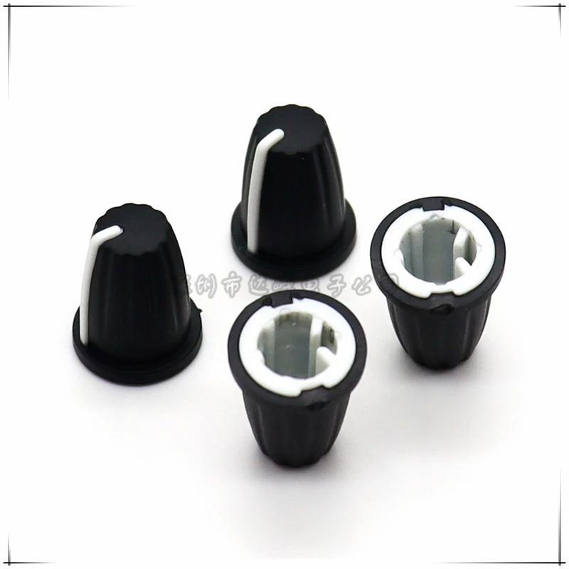 5PCS Soft rubber Cap mixing consoles knob cap potentiometer knob diameter 16.5MM height 19MM D Shaped 90°/180°  Inner Hole 6mm