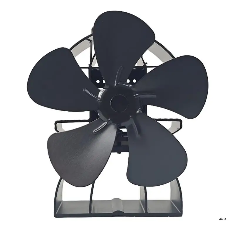 

No Electricity Required Thermal Powered 5Blade Stove Fan For Enhancing Heat Distribution In Home Heating Air Circulation