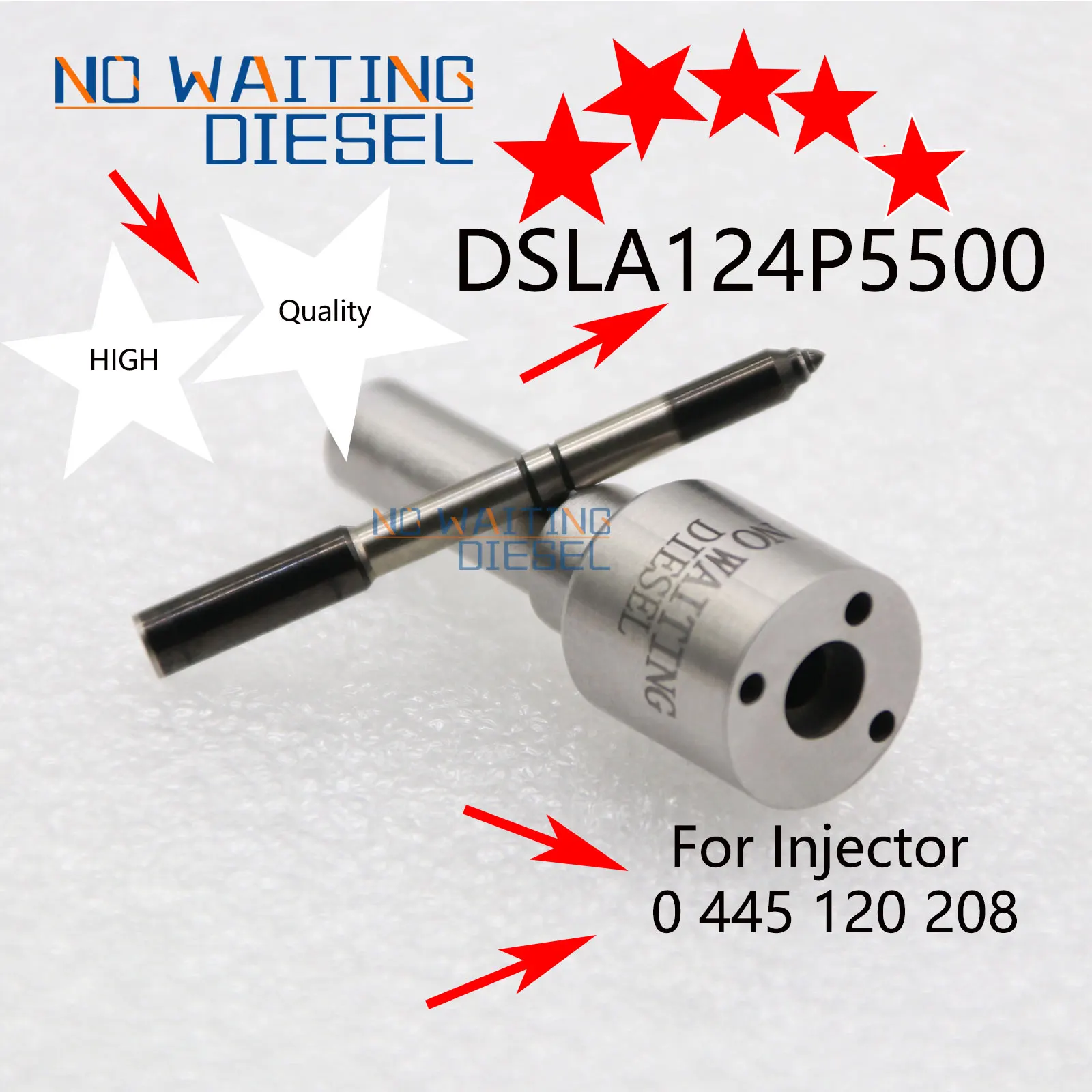 DSLA124P5500 Fuel Injector Nozzle DSLA 124P 5500(0 433 175 500) Diesel Injection Nozzle For CUMMINS 5254688 0445120208