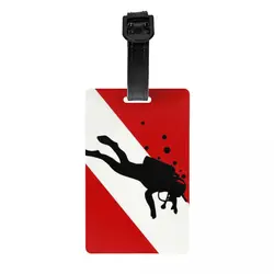 Scuba Dive Flag Bubble bagagli tag Custom Diving Diver bagagli tag Privacy Cover nome ID Card