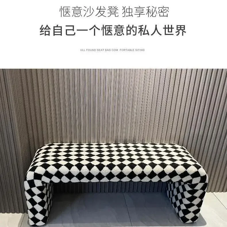 Simple modern style shoe change stool Welcome to consult factory direct sales Living room ottoman Bedroom bedside stool