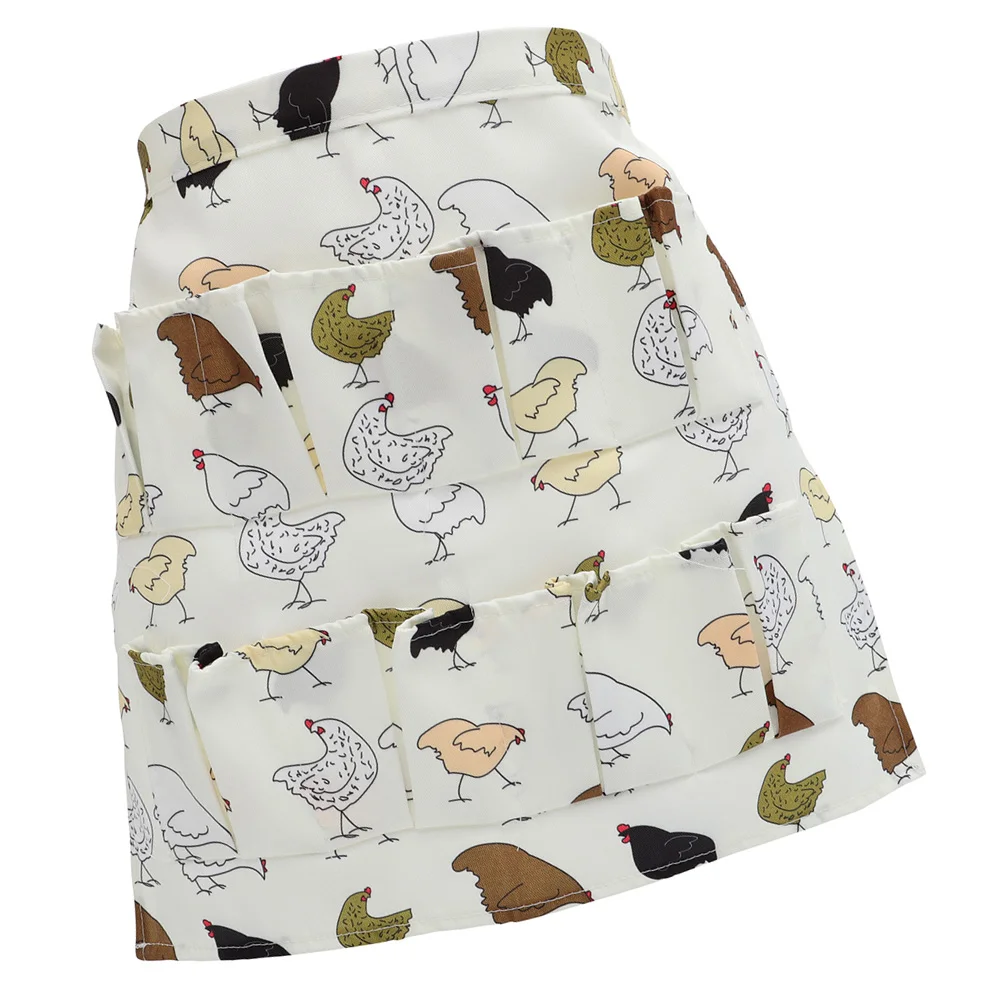 Egg Apron Holder Pockets Collecting for Household Chicken Farm Fabric Gathering