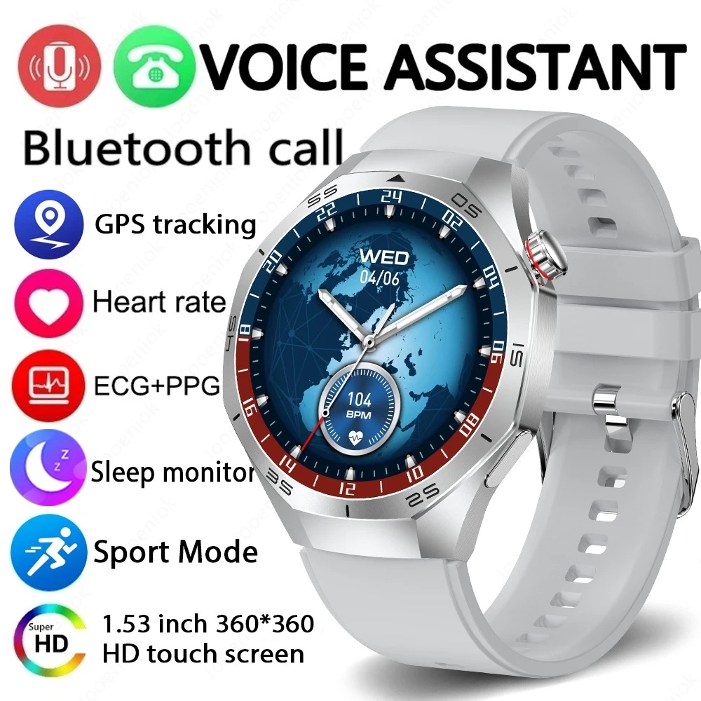 2026New Watch 5 Pro Smart Watch GPS NFC AMOLED Scherm Gezondheidsmonitoring Hartslag Bluetooth Oproep IP67 Waterdicht Mannen Smartwatch