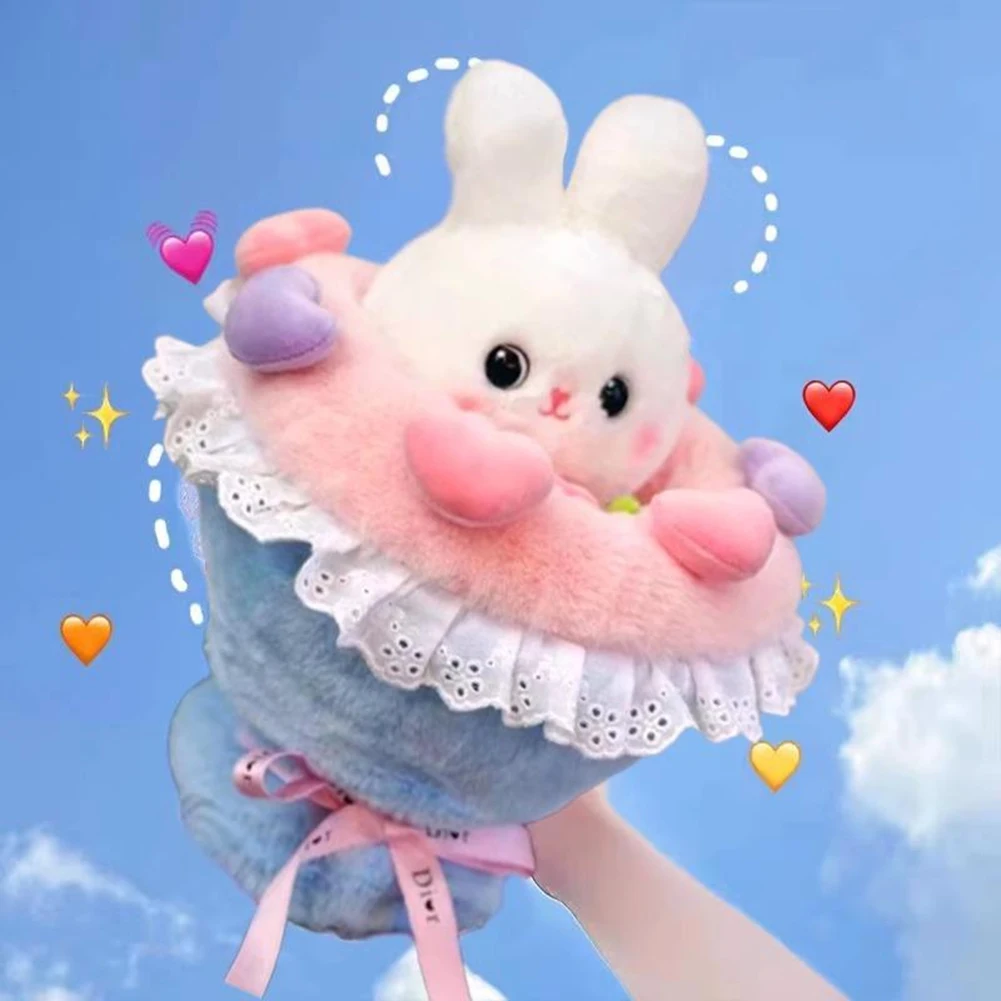 【Buy New】Bunny Bouquet Flower Doll Toy Valentine'S Day Gift