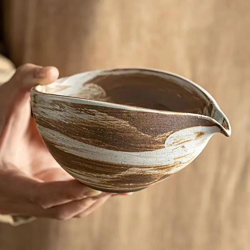 1 Stück Grobe Keramik Matcha Chawan Teeschale Zubehör Japanische Matcha-Mischschale Küchenwerkzeuge Matcha-Besen