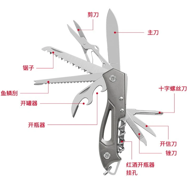 

New Multifunctional Keyblade Outdoor Self Defense Survival Emergency Portable Folding Knife Camping EDC Equipment