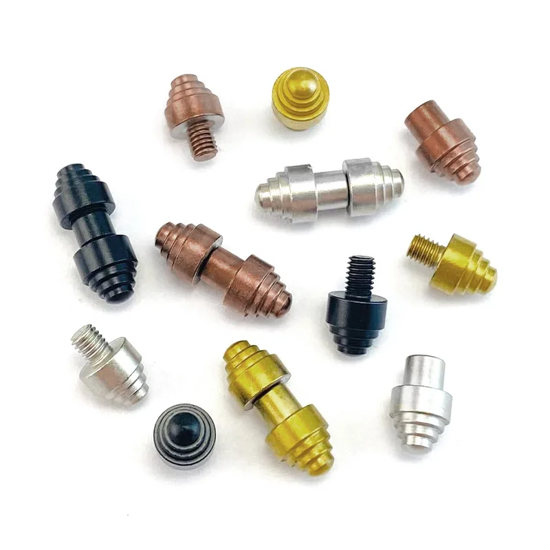 416 Stainless Steel Material Fits for 4MM Hole 3.4-4.5MM Blade Thickness Fold Knife Thumb Push M3 Screw Rivet Button