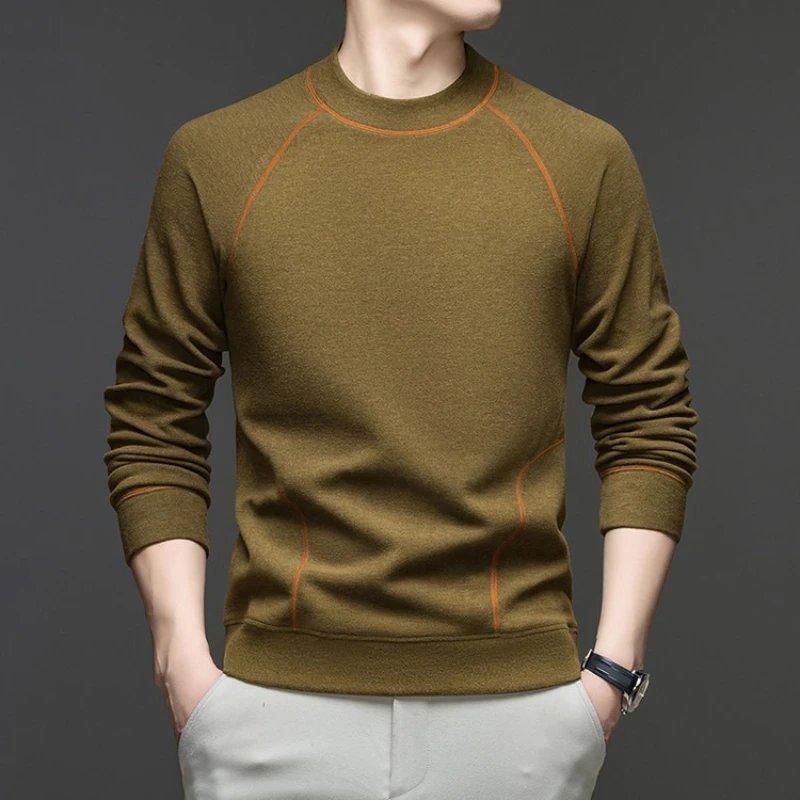 300g Thickened Base Shirt, Four-thread Six-line Contrasting Colors 【Silk Protein】, No Pilling, No Fading, Sports Sweatshirt