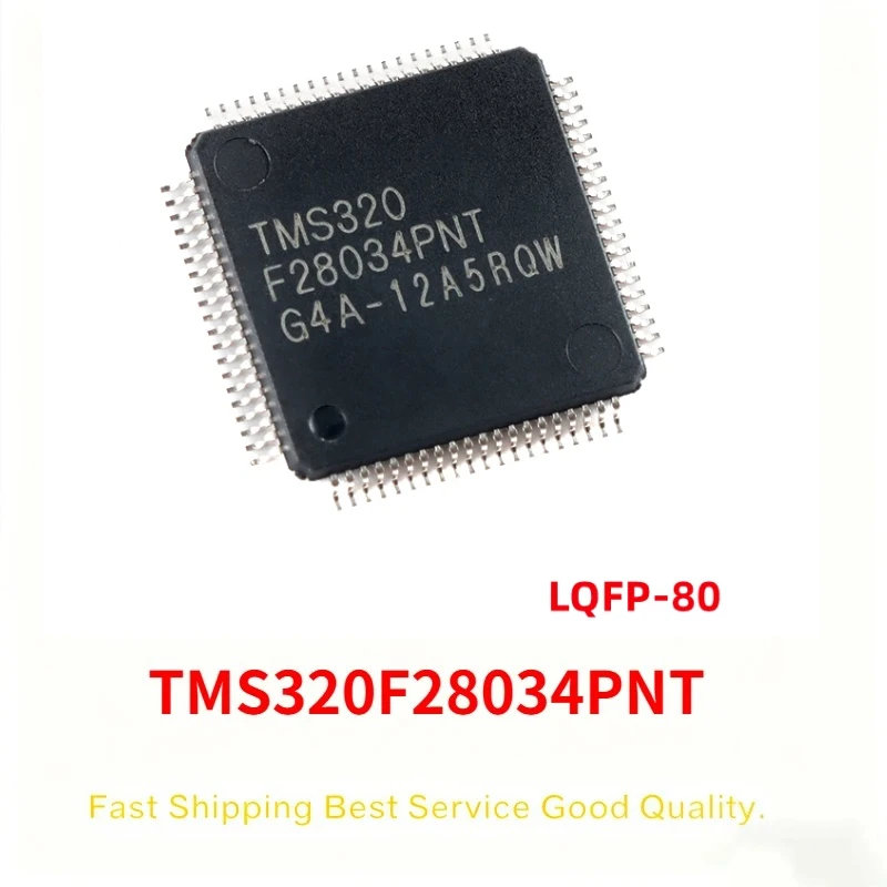 5PCS Original and brand new  TMS320F28034PNT QFP80 FOr air conditioner drive CPU microcontroller chip IC MCU 32BIT 128KB