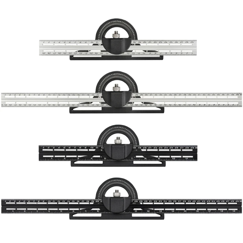 Precise Combination Square Angles Ruler for Architects Carpentry and Woodworkers Home Use Professional Building Projects