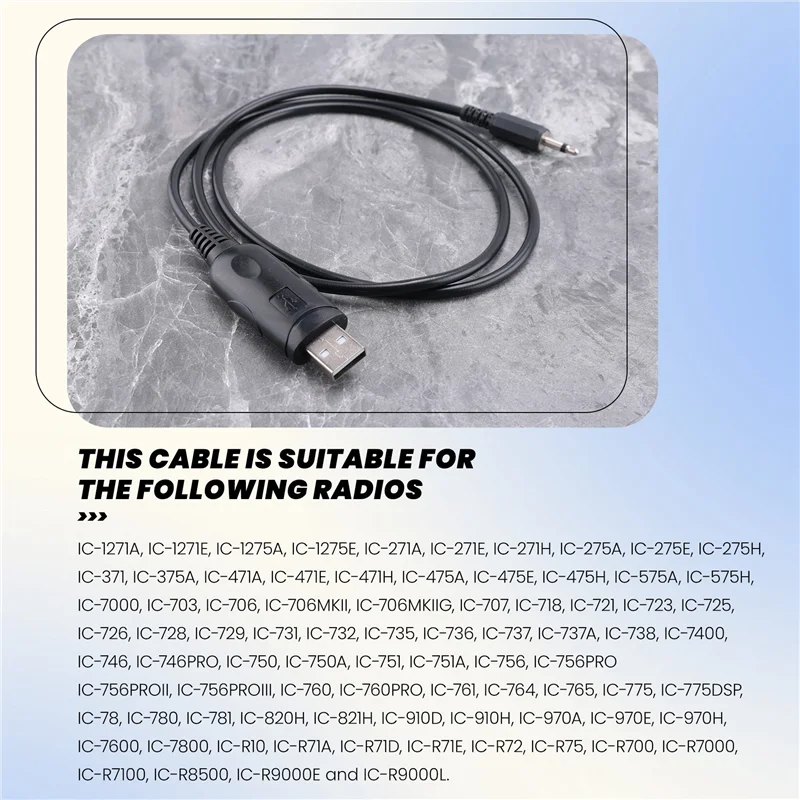 

CI-V Cat Interface Cable For Icom CT-17 IC-706 Radio With CD CT17