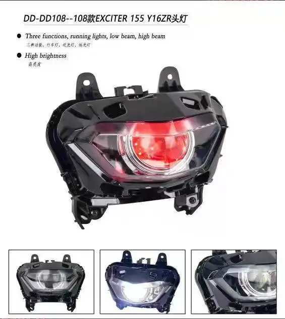 Motorcycle new Y16ZR 155 2021 2023 headlights