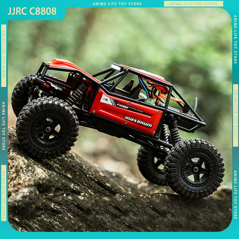 

New JJRC C8808 RC 1/18 4wd All Terrain High-Speed Off-Road Climbing Car 2.4g Full Proportional Throttle Cool Light Male Gift