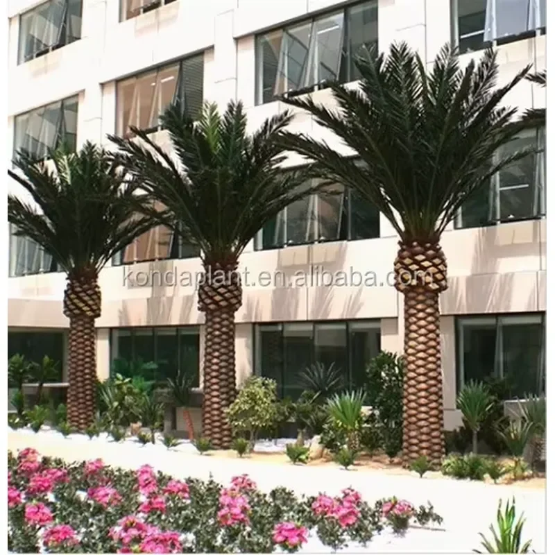Artificial King Date Palm Tree for Outdoor Foxtail Decorative Palm Trees