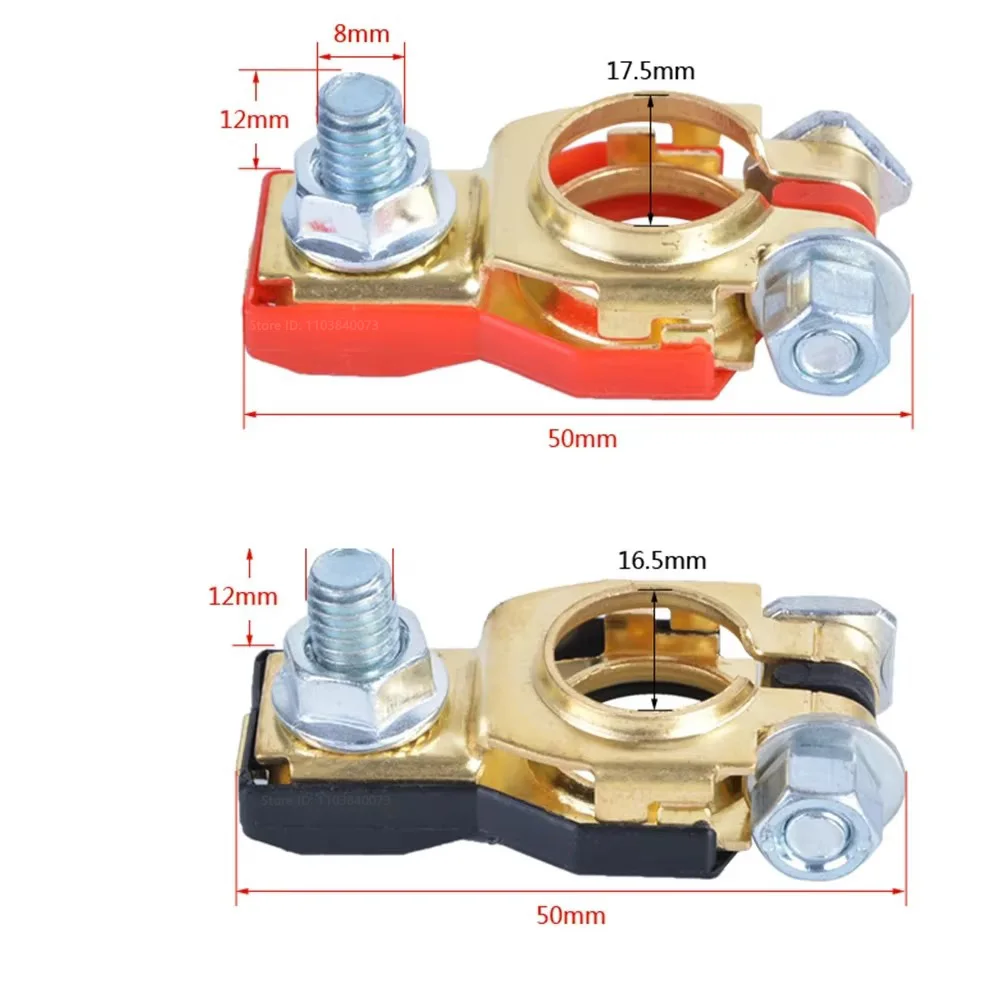 PKWKS Car Battery Terminals Quick Disconnect Auto Cables Connectors Wire Cable Shut-Off Connectors Auto Accessories